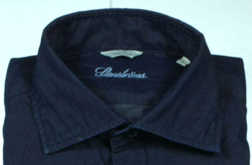 Overhemd tailored fit katoen 180 Donkerblauw